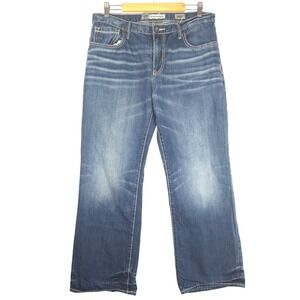 BKE Denim‎ Tyler Straight Jeans Men Dark Wash Size 36S (Fits 35x28)